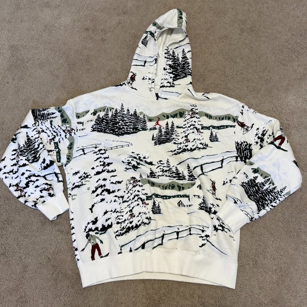 Jordan winter scene hoody sweatshirt